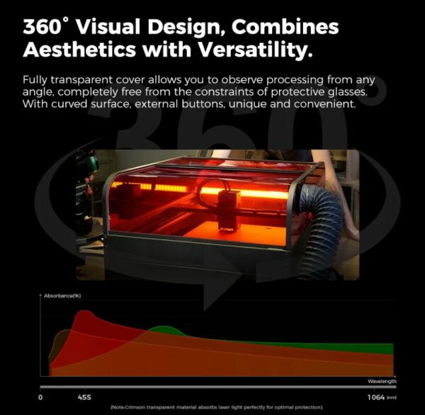 Creality Falcon 2 40W Pro 3D Laser Engraver with Air Assist
