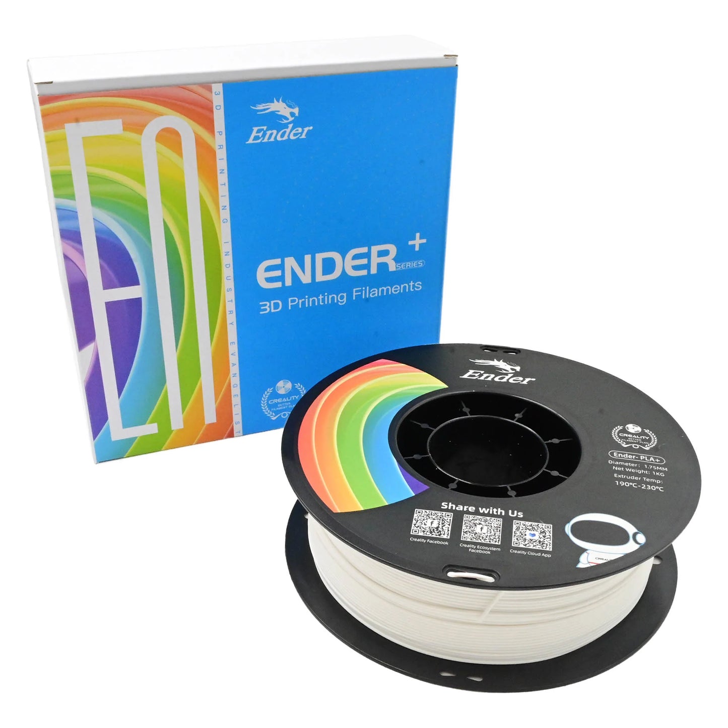 Ender PLA+ Filament 1.75mm - Creality 1kg | White