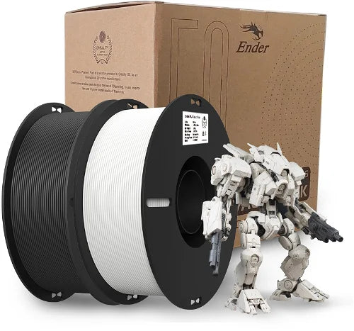 PLA Filament 1.75mm – Creality Ender 2kg (Value Pack) | Black & White