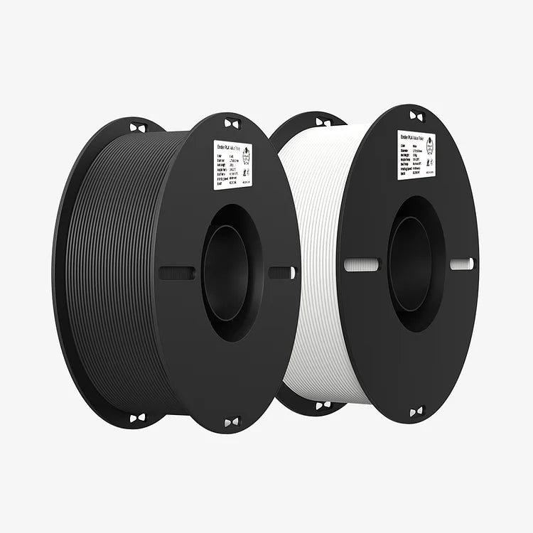 PLA Filament 1.75mm – Creality Ender 2kg (Value Pack) | Black & White