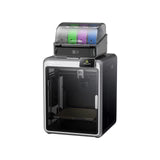 Creality K2 Pro Combo 3D printer with multicolor filament spools for high-speed multicolor printing.