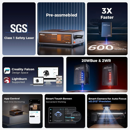 Creality Falcon A1 Pro 20W Laser Engraver & Cutter