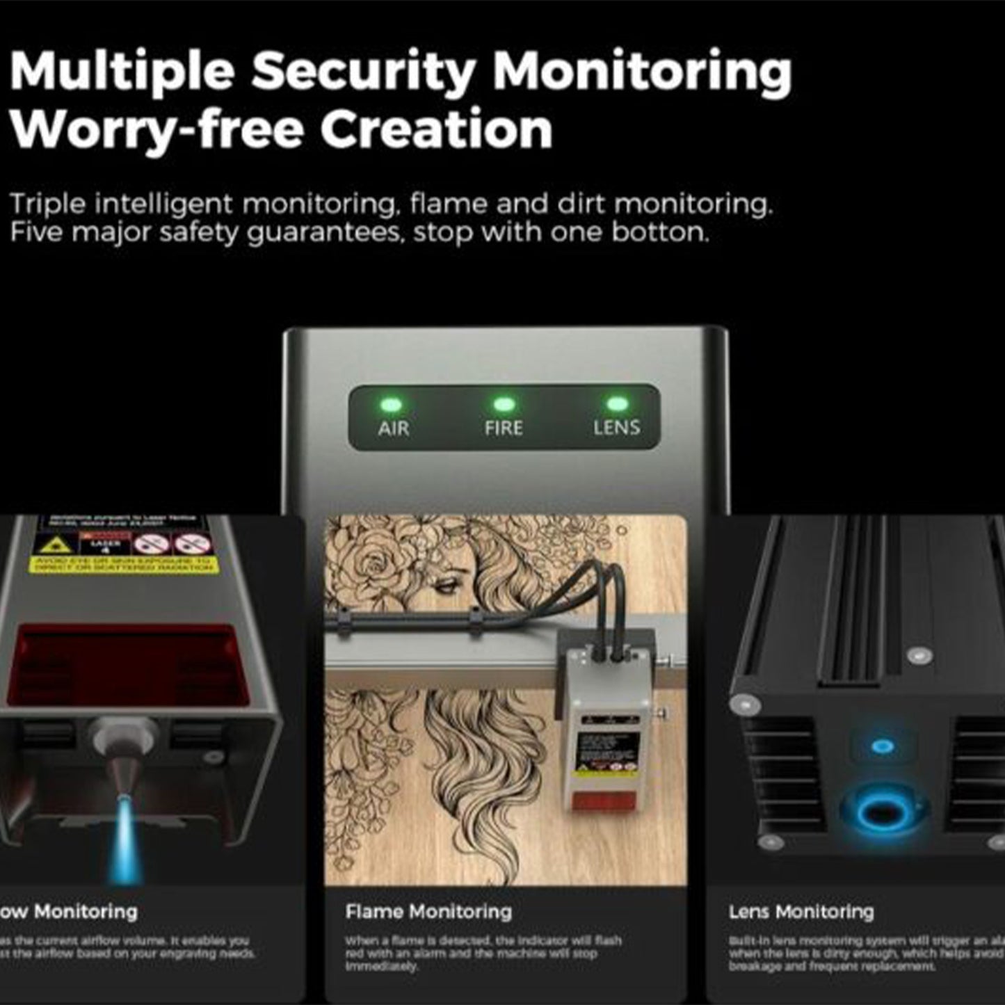 Creality Falcon 2 40W Pro 3D Laser Engraver with Air Assist